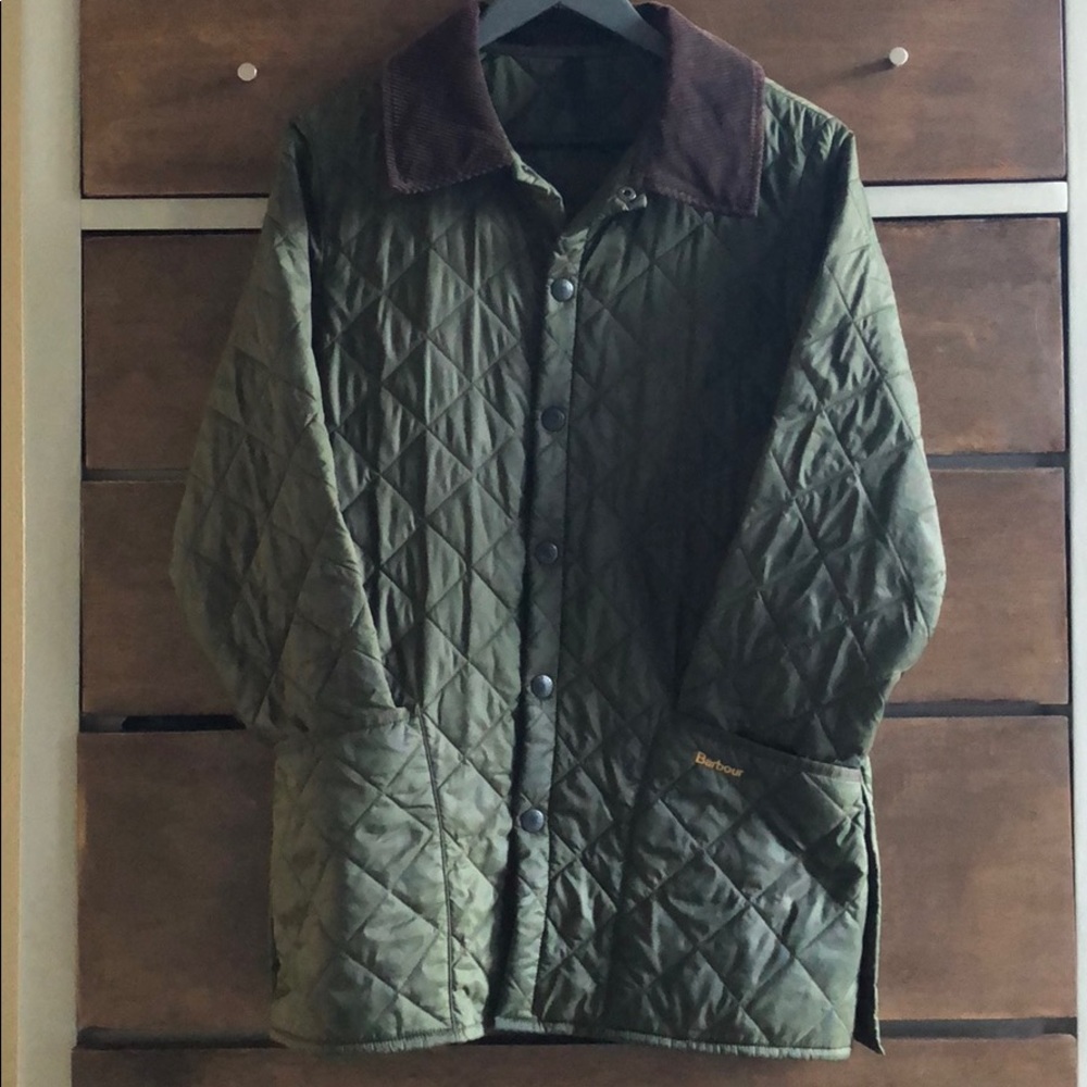 Hunter Green Barbour Quilted Jacket